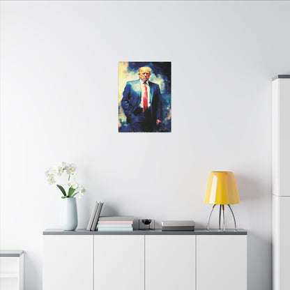 "Trump Portrait No. 6", Stretched Matte Canvas Fine Art Print