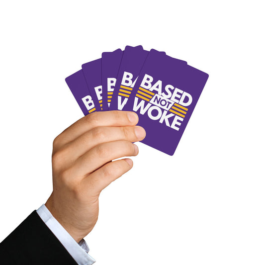 "Based not Woke" #01, Cultural Playing Cards (Deep Purple)