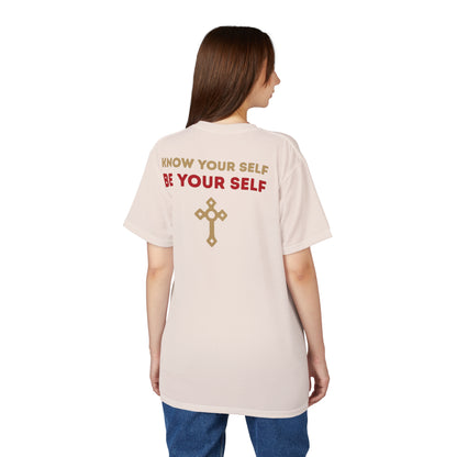 "Know Your Self", Unisex T-shirt (Angel Wings)