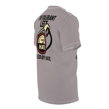"The Tolerant Left", Unisex T-shirt (Walkway Pink Grey)