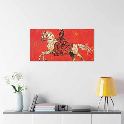 "Red Rider", Stretched Classic Canvas Fine Art Print