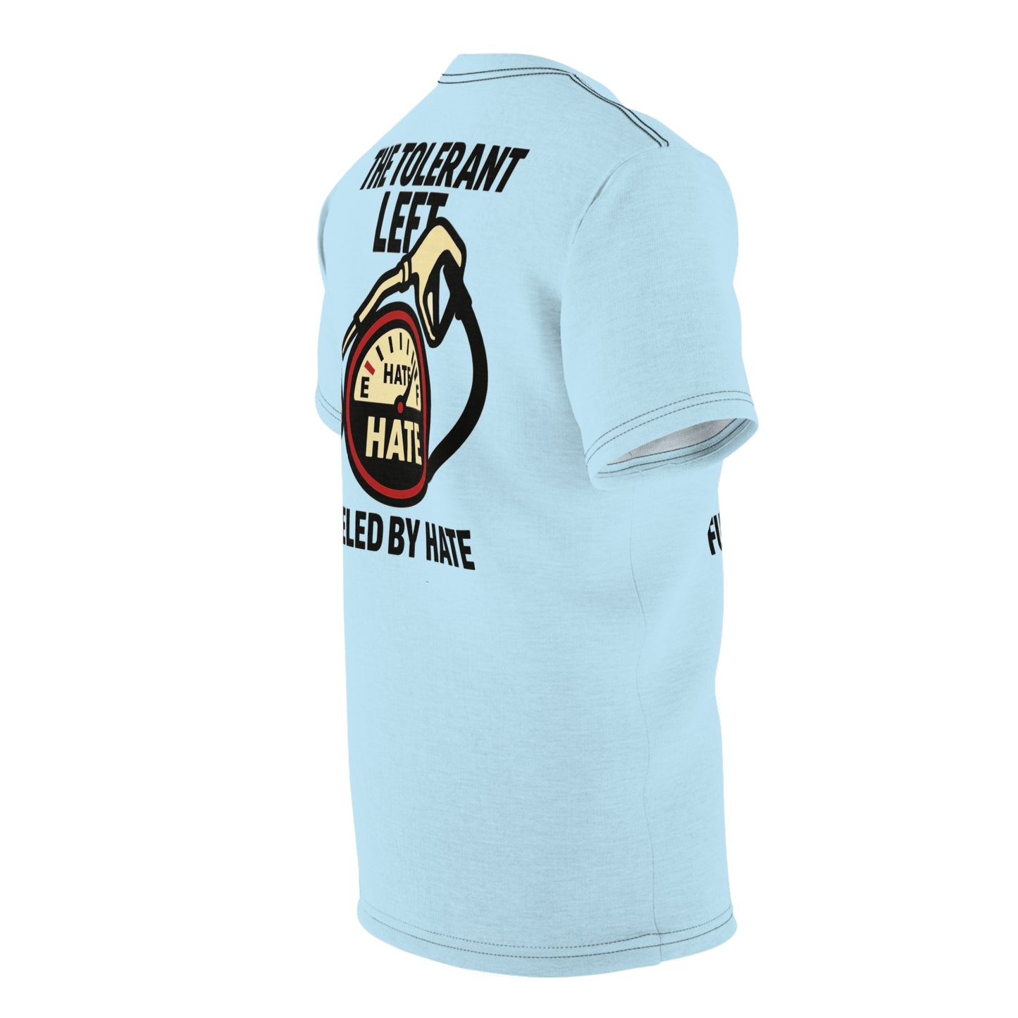 "The Tolerant Left", Unisex T-shirt (Pale Sky)