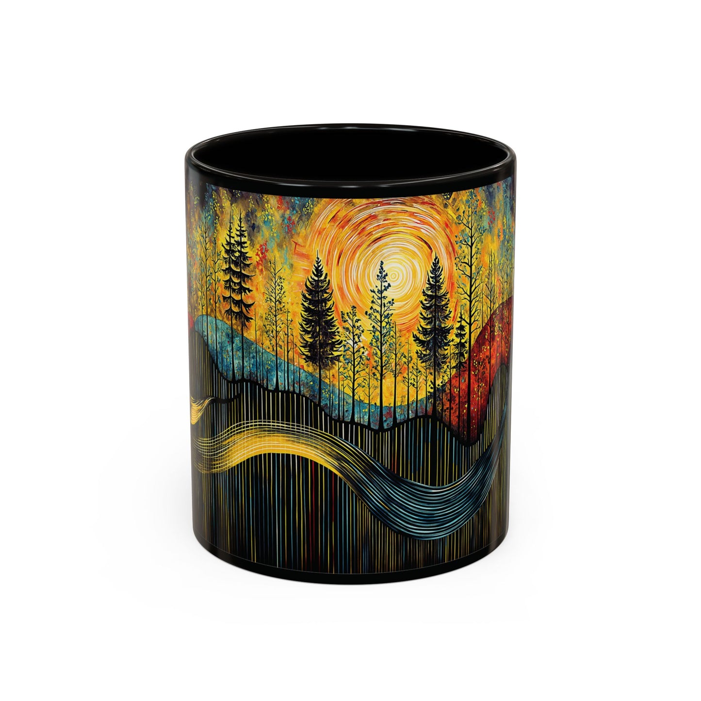 "Sacred Resonance", Colorful Mugs (11oz, 15oz)