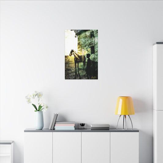 "The Back Paddock", Matte Canvas Fine Art Print