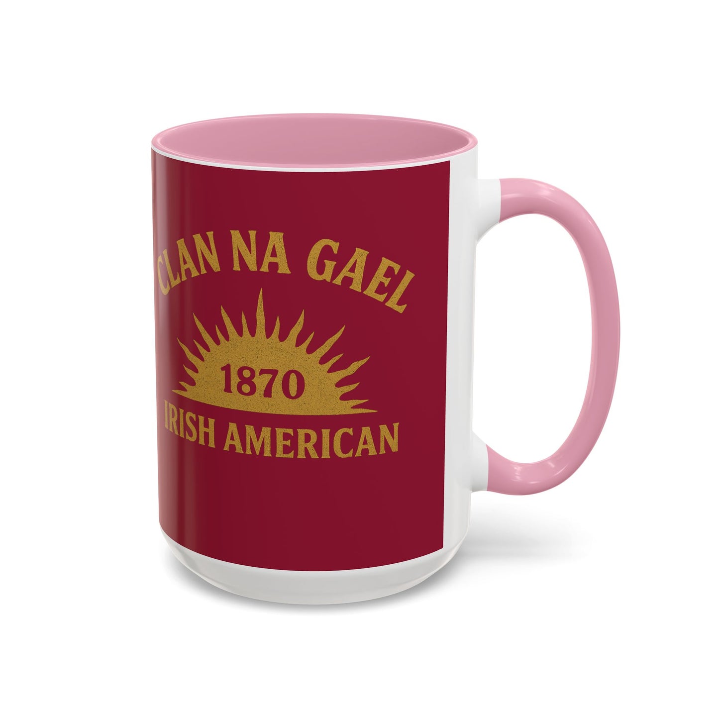 "Clan na Gael - Irish American", Colorful Mugs (11oz, 15oz) (Fénechas Red)