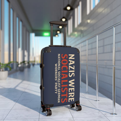 "Nazis were Socialists", Suitcase (Burka Blue Grey)
