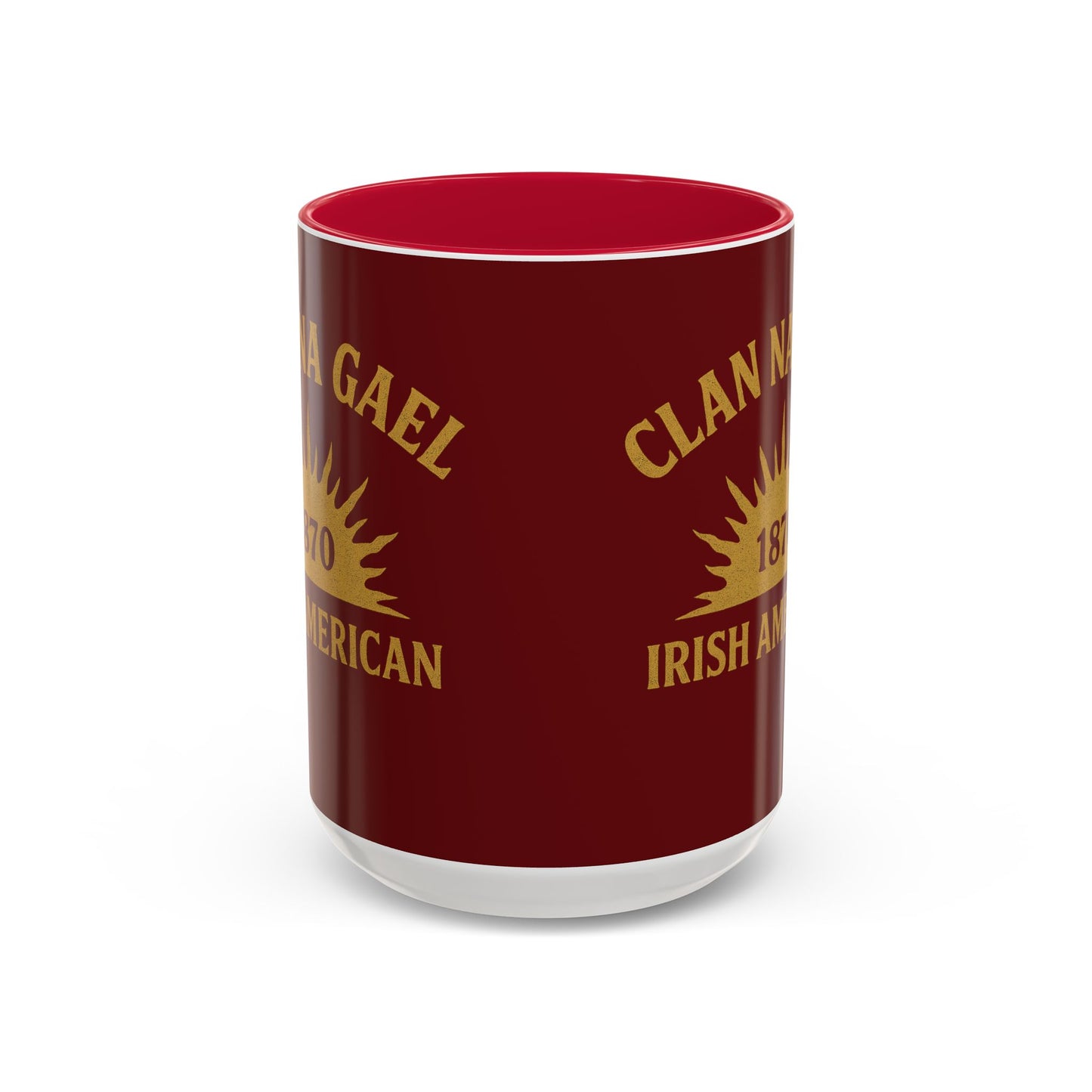 "Clan na Gael - Irish American", Colorful Mugs (11oz, 15oz) (Palladius Red)