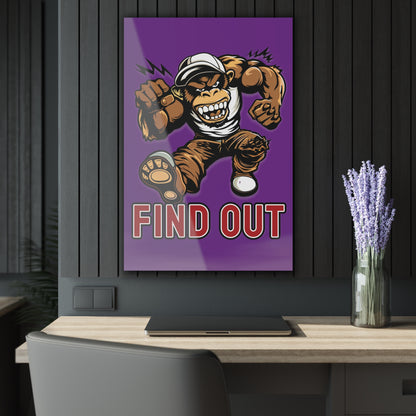 "Find Out", Acrylic Wall Prints (French Cleat Hanging) (Vesper Violet)