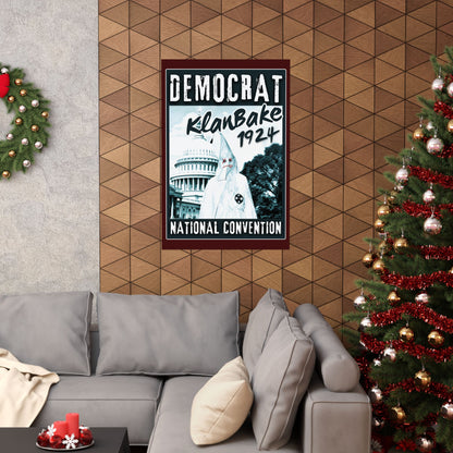 "Democrat KlanBake 1924", Matte Poster (Nine Tails Red)