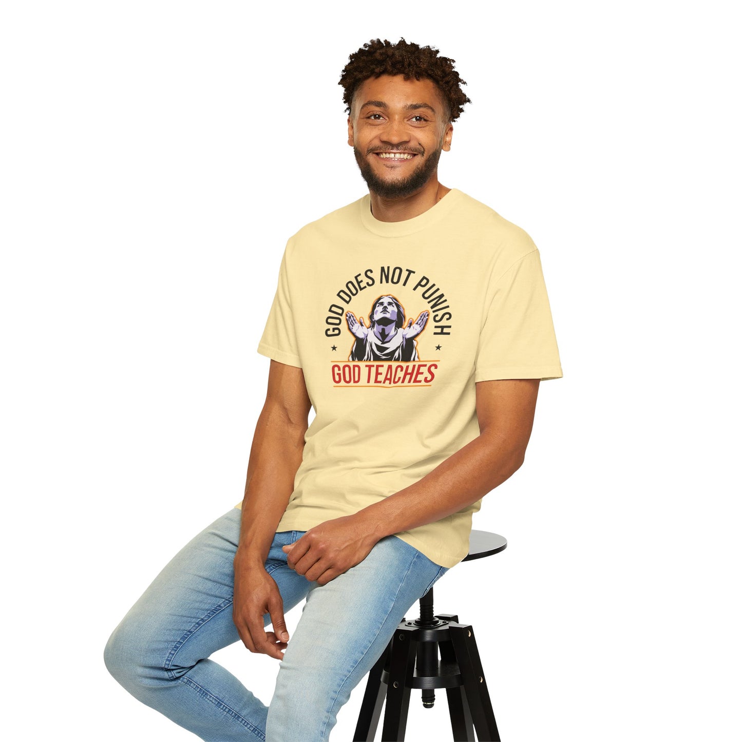 "God Does Not Punish - God Teaches" #01, Unisex T-shirt
