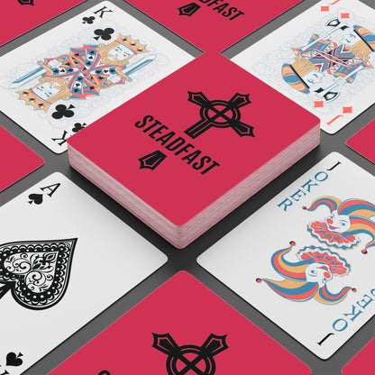"Steadfast Cross", Christian Playing Cards (Rose)