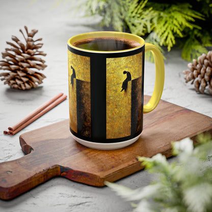 "In Darkest Hour He Is With Me", Colorful Mugs (11oz, 15oz)