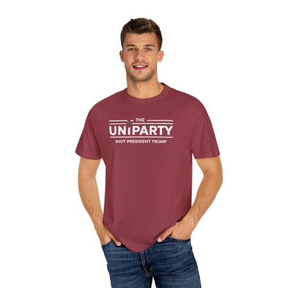"The Uniparty Shot President Trump" #03, Unisex T-shirt