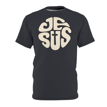 "Retro Jesus", Unisex T-shirt (Antarctic Deep)