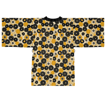 "Old 45's", Long Sleeve Kimono Robe
