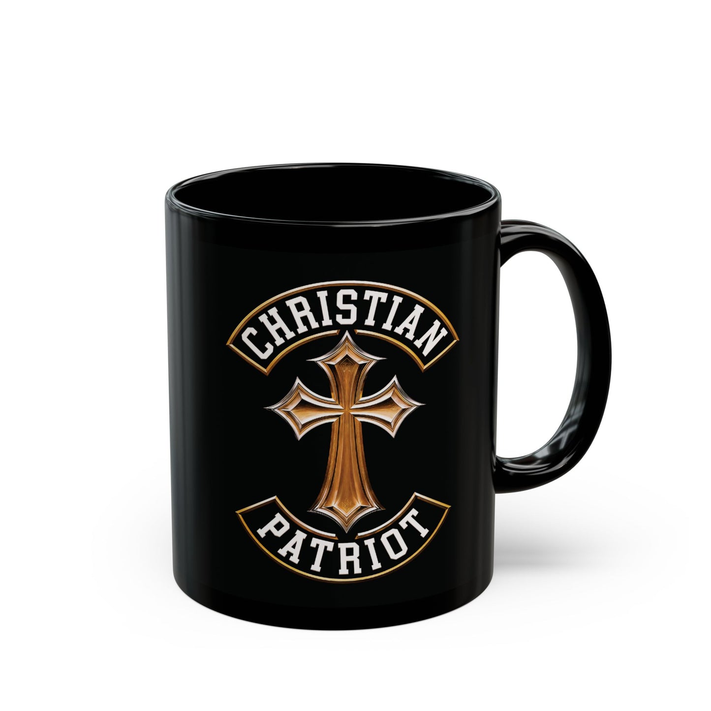 "Christian Patriot" #03, Black Mug (11oz & 15oz)