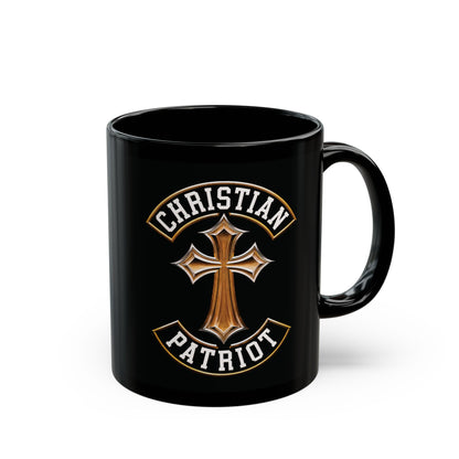 "Christian Patriot" #03, Black Mug (11oz & 15oz)