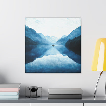 "Connected in Silence - Psalm 46:10", Stretched Classic Canvas Print