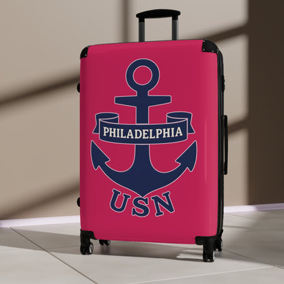 "USN Anchor", Suitcase (Ruby Red)