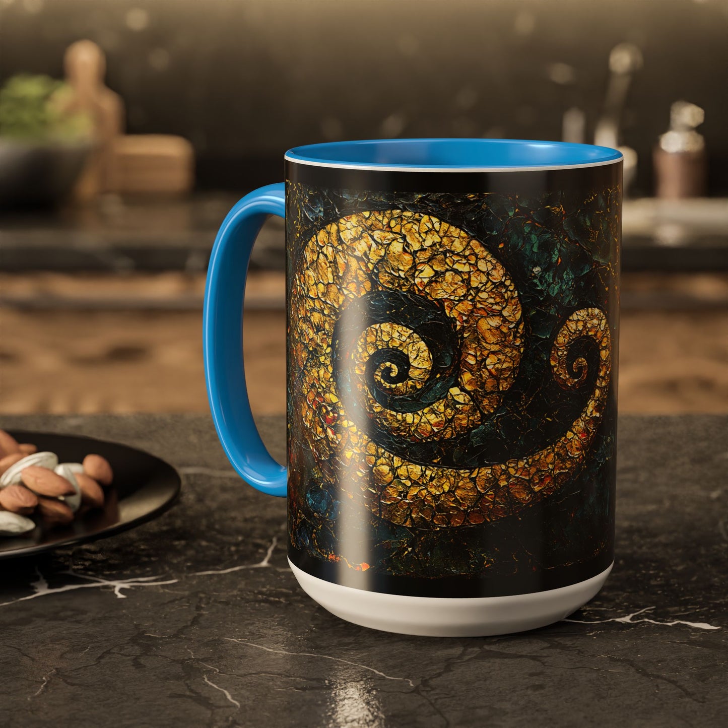 "From Stone to Savior's Light", Colorful Mugs (11oz, 15oz)