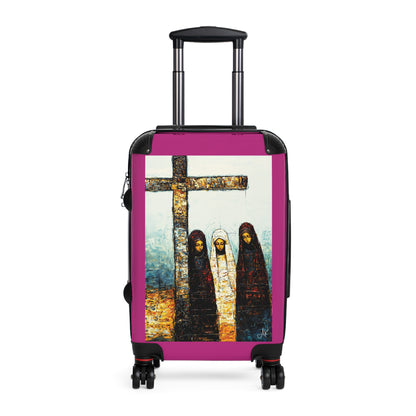 "At-the-Foot of the Cross - John 19:25", Suitcases (Dark Pink)