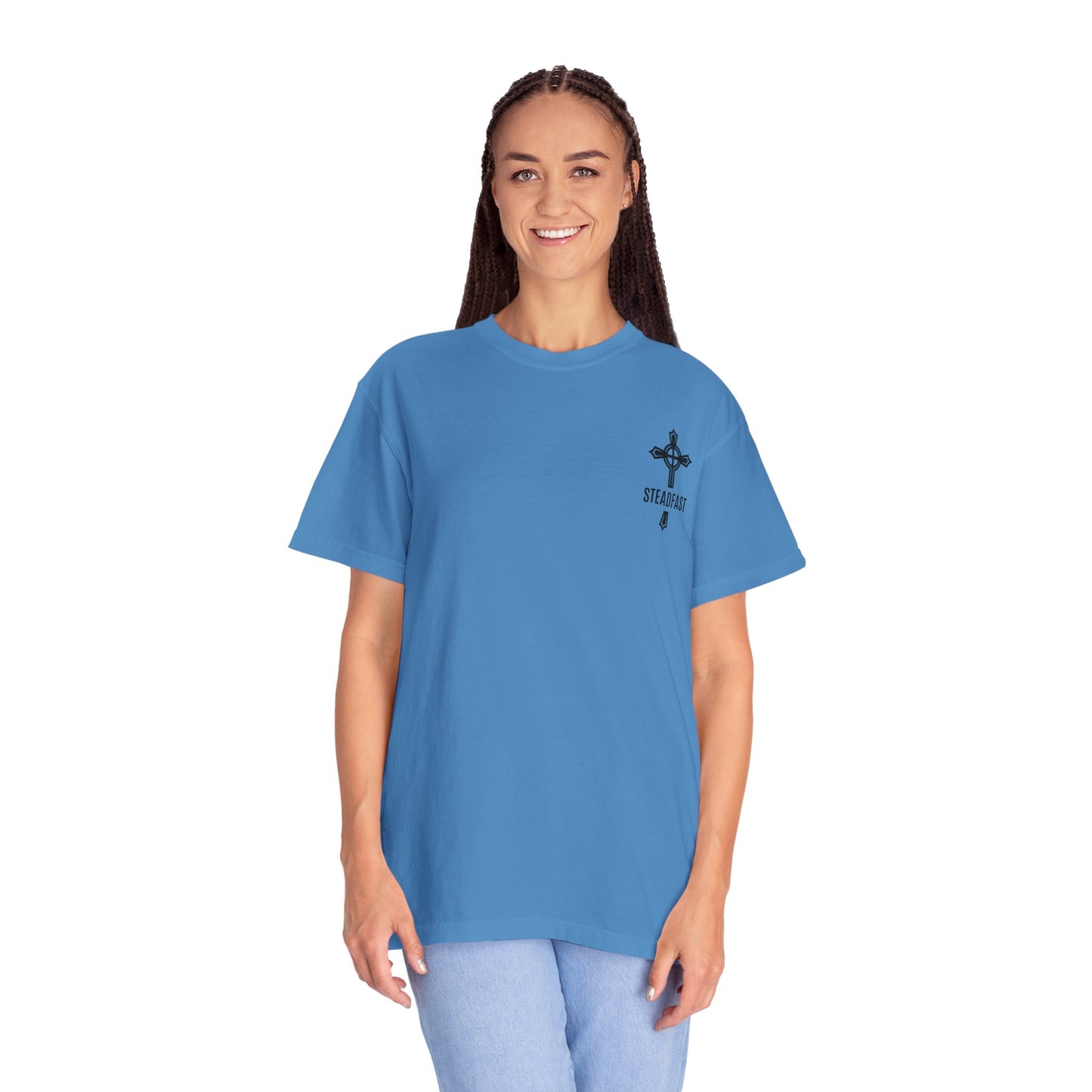 "Steadfast Cross in Black", Unisex T-shirt