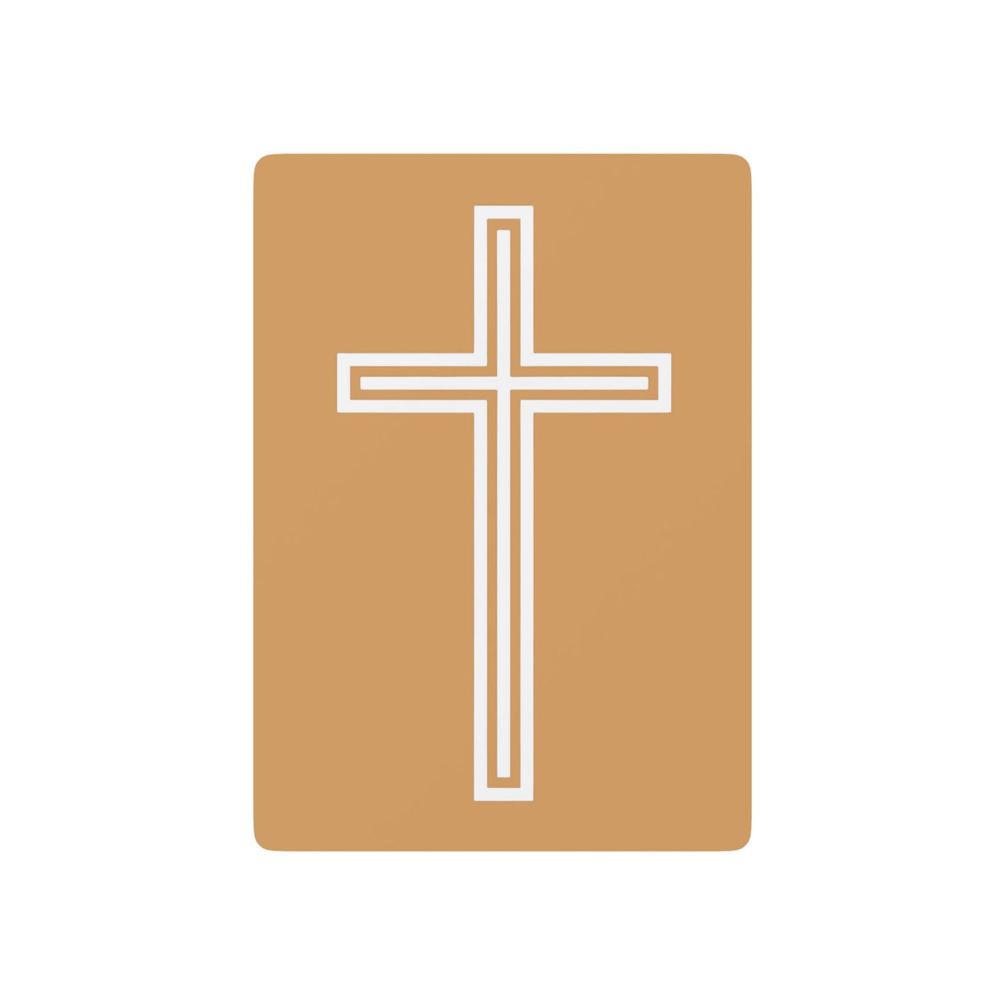 "A Simple Cross", Chrsitian Playing Cards (Camel Brown)