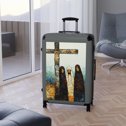 "At-the-Foot of the Cross - John 19:25", Suitcases (Dark Grey)