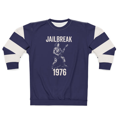 "Jailbreak 1976", Unisex Sweatshirt (Obsidian Blue)