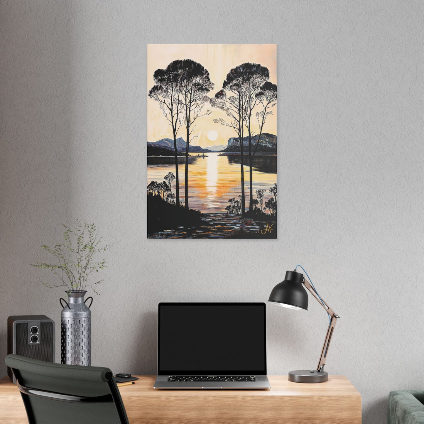 "Gentle Sound", Stretched Classic Canvas Fine Art Print