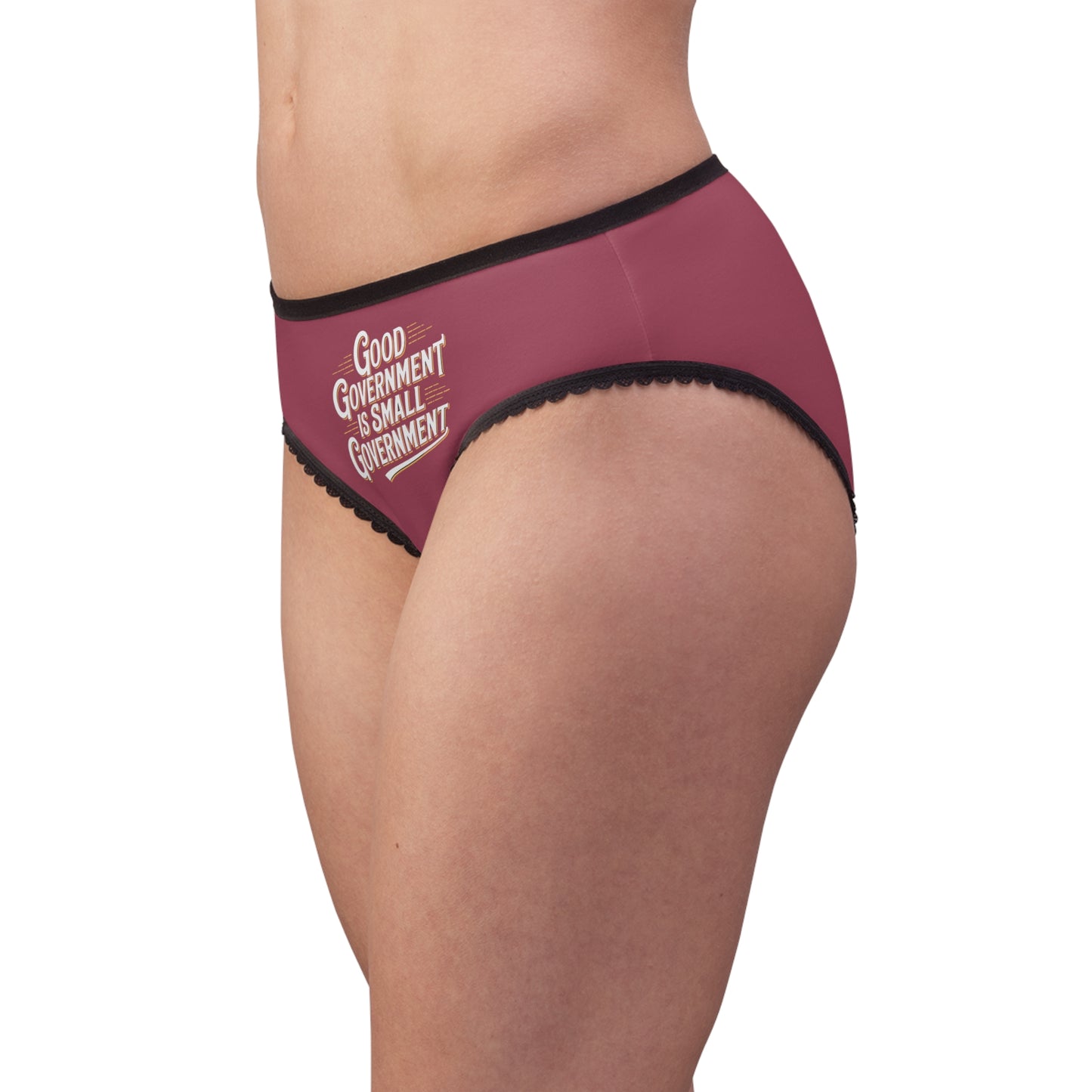 "Good Government is Small Government", Women's Briefs (Hippie Pink)