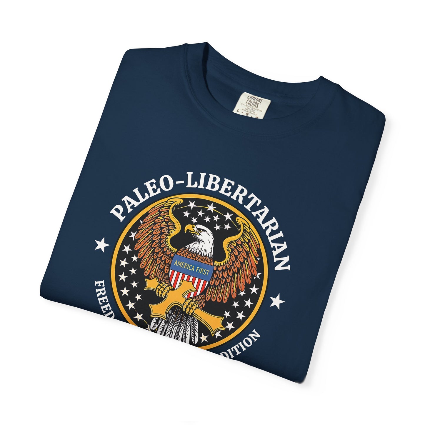 "Paleo-Libertarian" #01, Unisex T-shirt (Dark Colors)