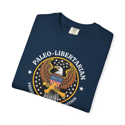 "Paleo-Libertarian" #01, Unisex T-shirt (Dark Colors)