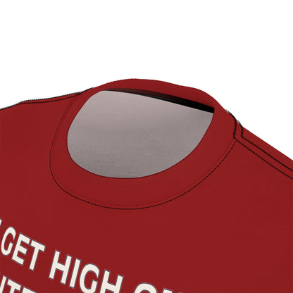 "Intelligent Conversation", Unisex T-shirt (Tanist Red)