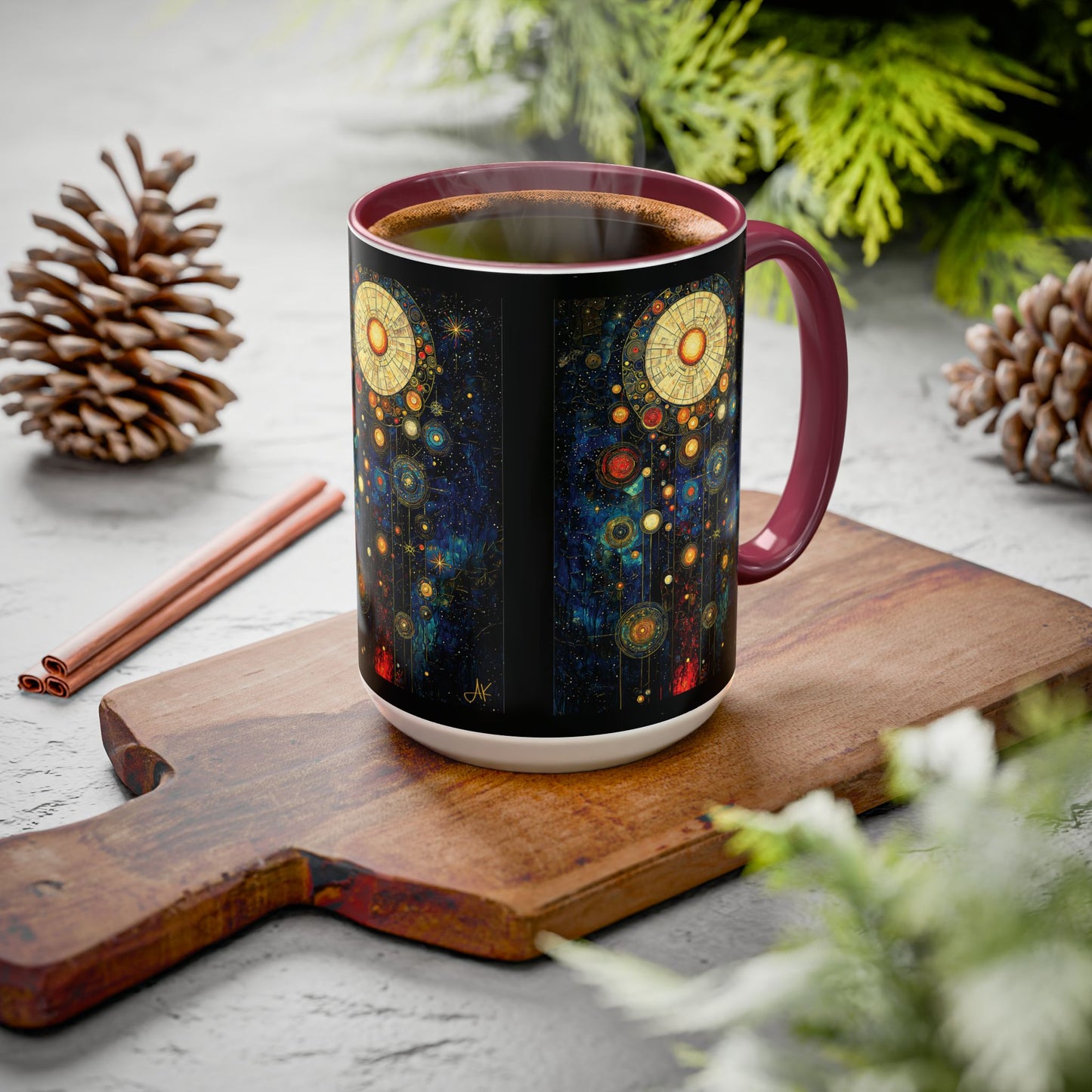 "Ancient Connection to God", Colorful Mugs (11oz, 15oz)