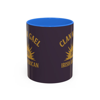 "Clan na Gael - Irish American", Colorful Mugs (11oz, 15oz) (Purple Verbena)