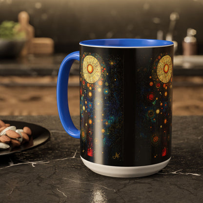 "Ancient Connection to God", Colorful Mugs (11oz, 15oz)
