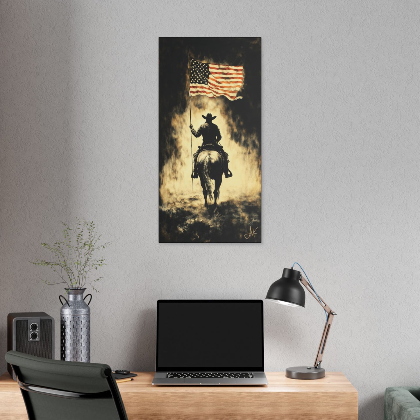 "Holding the Line", Stretched Classic Canvas Fine Art Print