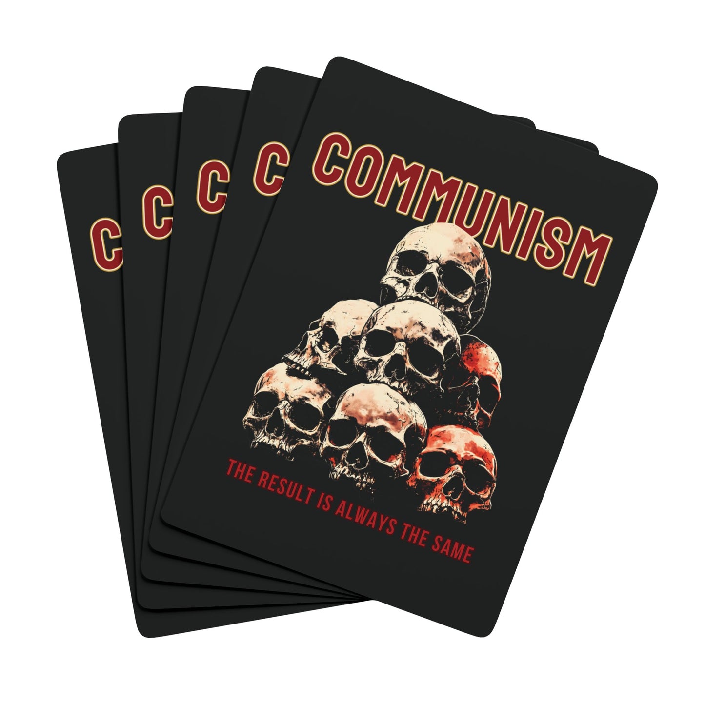 "Communism Kills" #02, Political Playing Cards (Void Black)