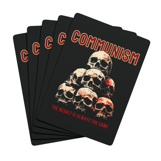 "Communism Kills" #02, Political Playing Cards (Void Black)