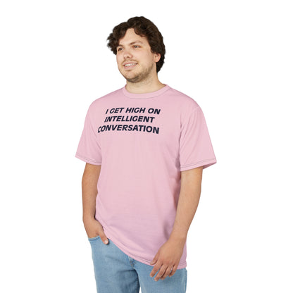 "Intelligent Conversation", Unisex T-shirt (No Need To Blush)