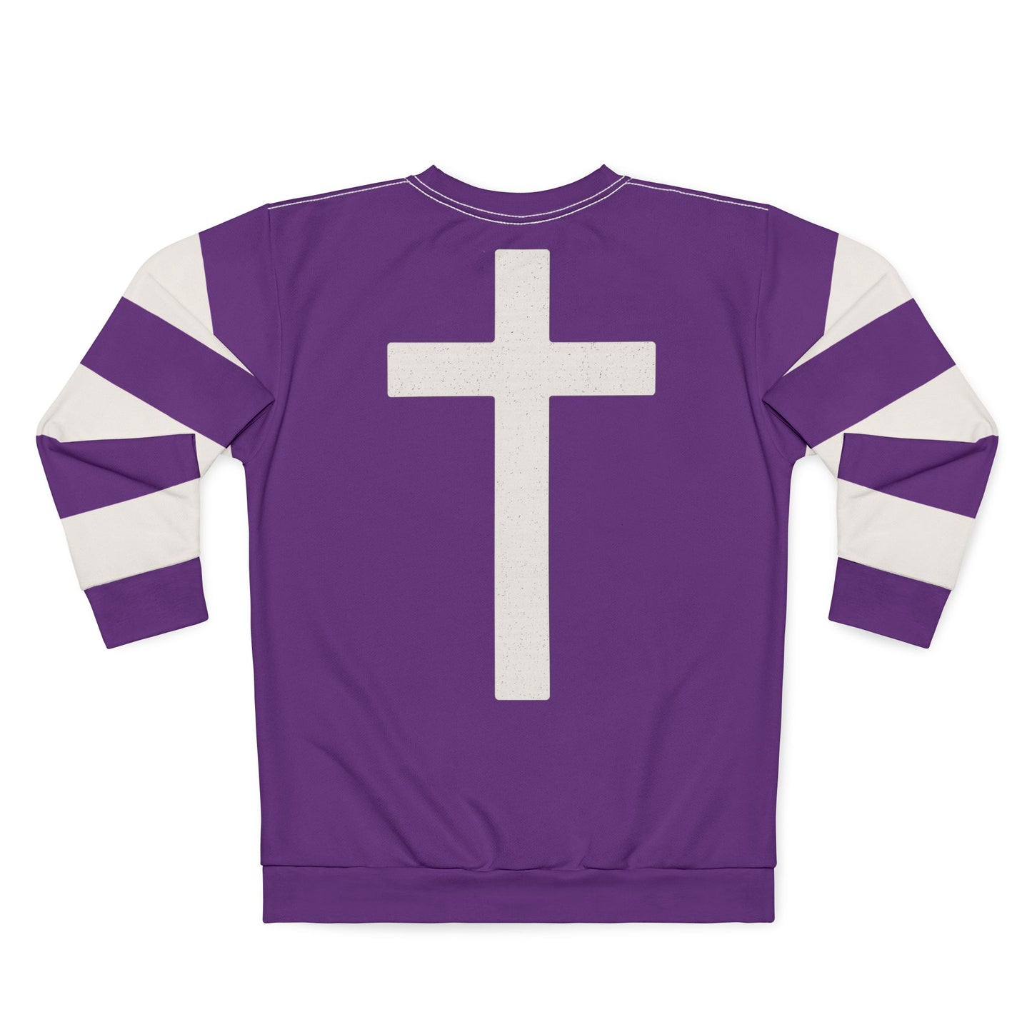 "Faith Overcomes Fear", Unisex Sweatshirt (Jacaranda Midnight)