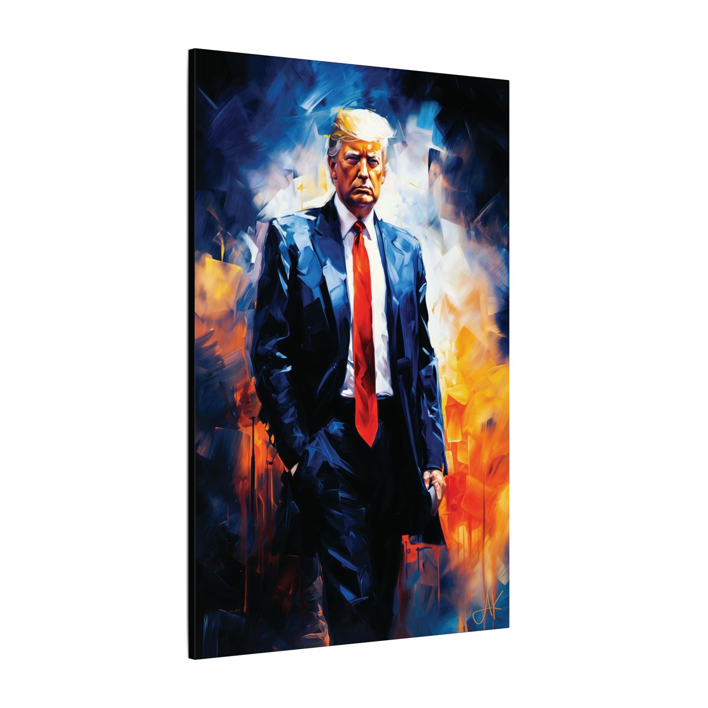 "Trump Portrait No. 22", Stretched Matte Canvas Fine Art Print
