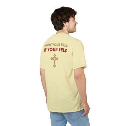 "Know Your Self", Unisex T-shirt (Primrose Light)