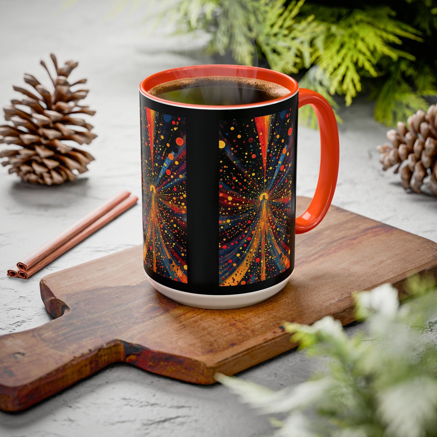 "Illuminated by Grace - 2 Corinthians 4:6", Colorful Mugs (11oz & 15oz)