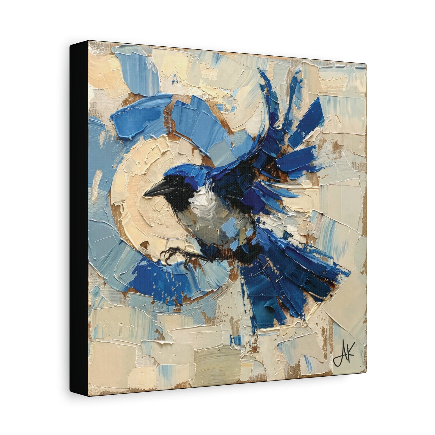 "Liberty Blue Bird", Fine Art Matte Canvas, Stretched, 1.25"