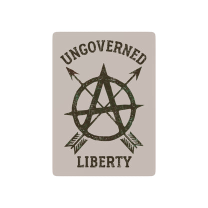 "Ungoverned Liberty", Political Playing Cards (Silver Croft)