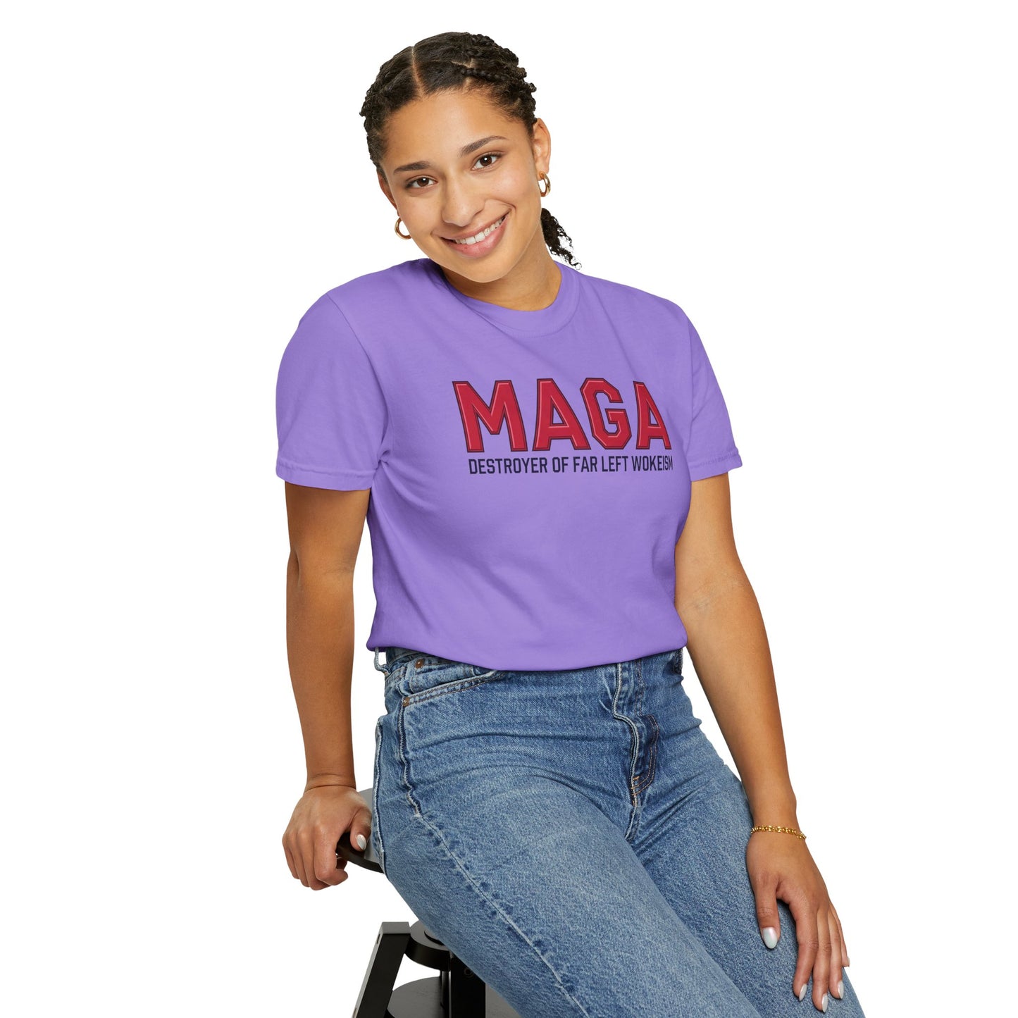 "MAGA - Destroyer of Far Left Wokeism", Unisex T-shirt