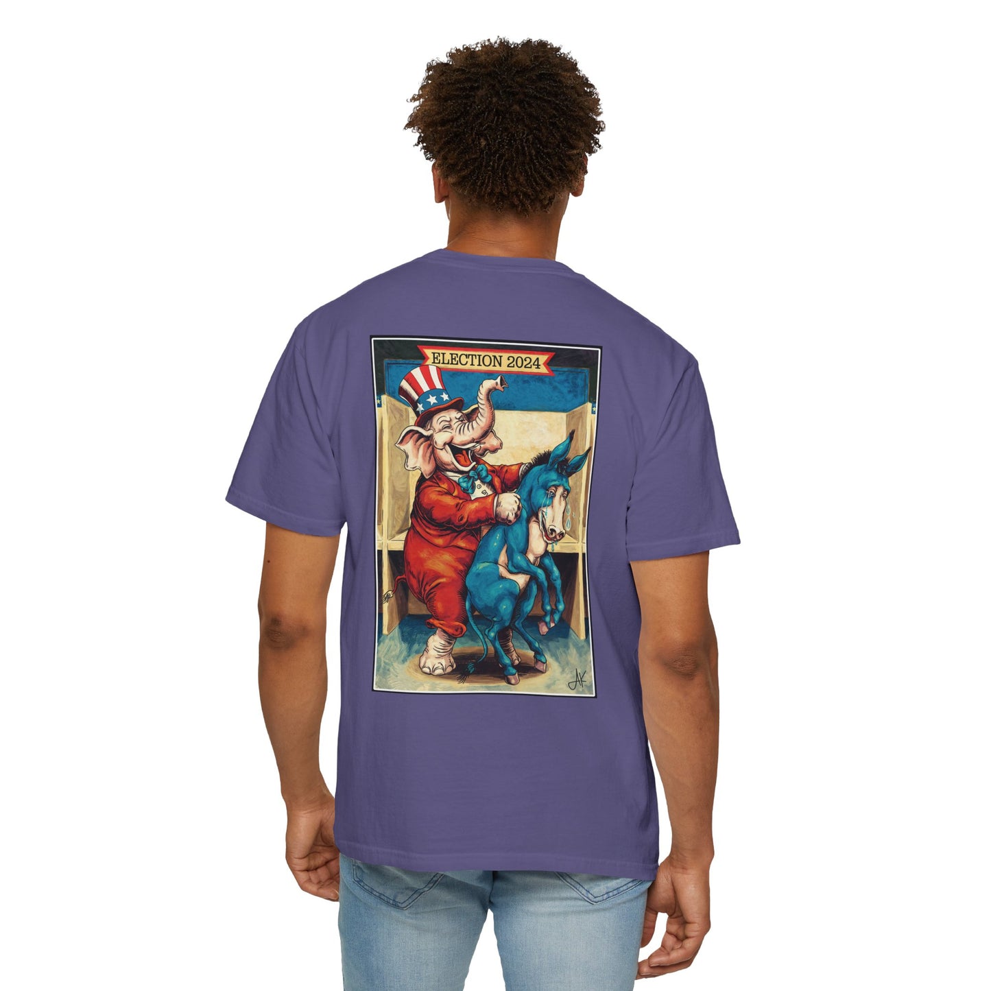 "MAGA Spanked the Donkeys 2024", Unisex T-shirt (Dark Colors)