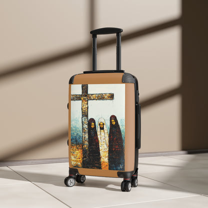 "At-the-Foot of the Cross - John 19:25", Suitcases (Light Brown)